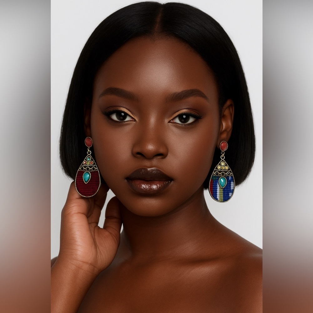 Colorful Bohemian Drop Earrings